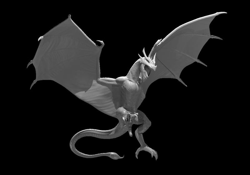 Crimson Drake - DND - Pathfinder - Dungeons & Dragons - RPG - Tabletop - mz4250- Miniature-28mm-1"Scale