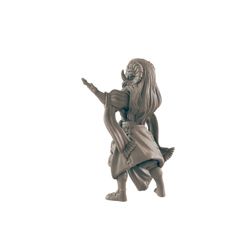 Demonkin Female Songstress - Everyday Folk - Minis - EC3D - - Dungeons & Dragons - RPG - Tabletop - EC3D - Miniature