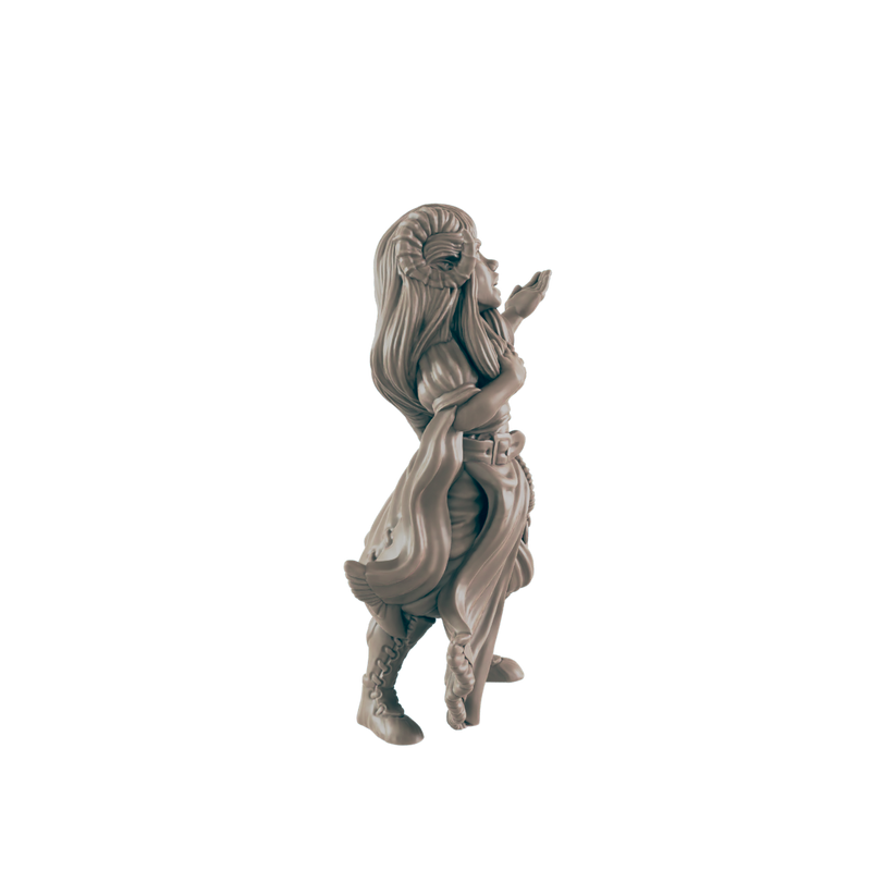 Demonkin Female Songstress - Everyday Folk - Minis - EC3D - - Dungeons & Dragons - RPG - Tabletop - EC3D - Miniature