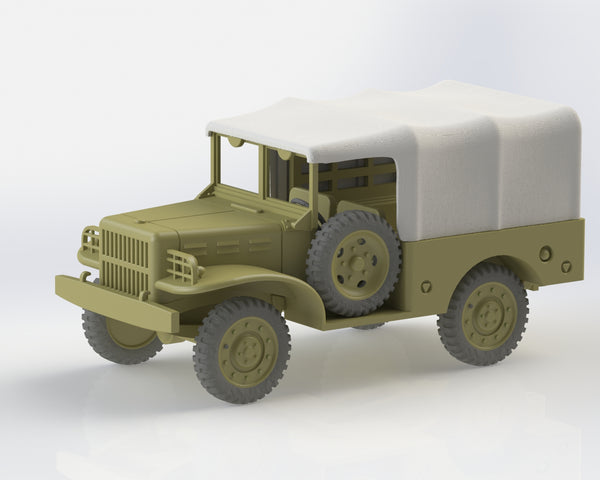 Dodge WC 51/52 - US Army - Bolt Action - wargame3d- 28mm Scale