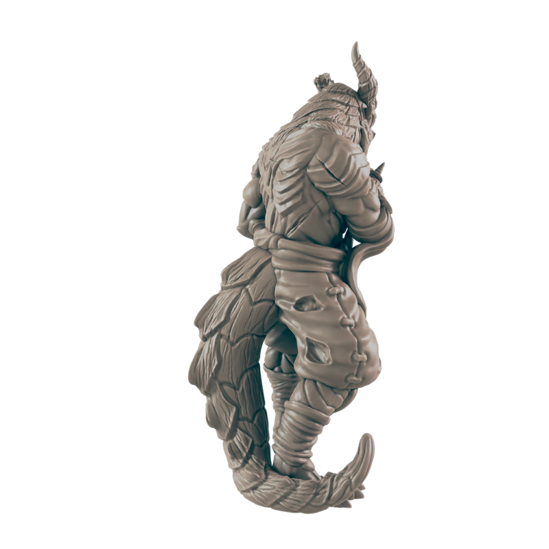 Monk Dragonkin Male - Everyday Heroes - Minis - EC3D - - Dungeons & Dragons - RPG - Tabletop - EC3D - Miniature