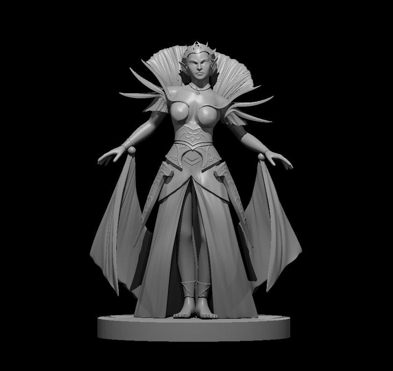 Elf Female Sorcerers - DND - Pathfinder - Dungeons & Dragons - RPG - Tabletop - mz4250- Miniature-28mm-1"Scale