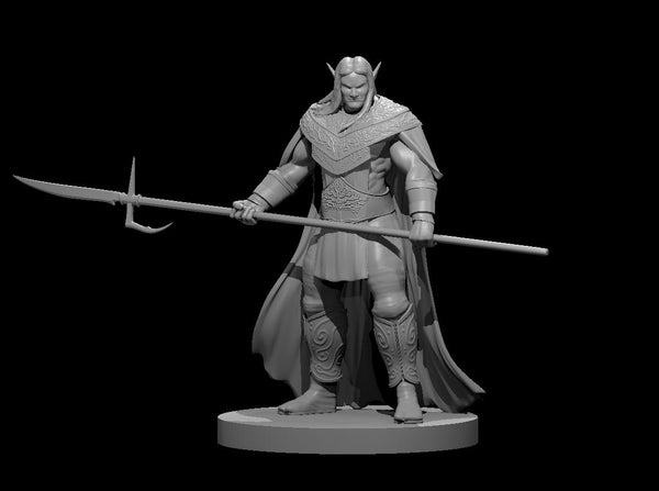 Elf Male Barbarian - DND - Pathfinder - Dungeons & Dragons - RPG - Tabletop - mz4250- Miniature-28mm-1"Scale