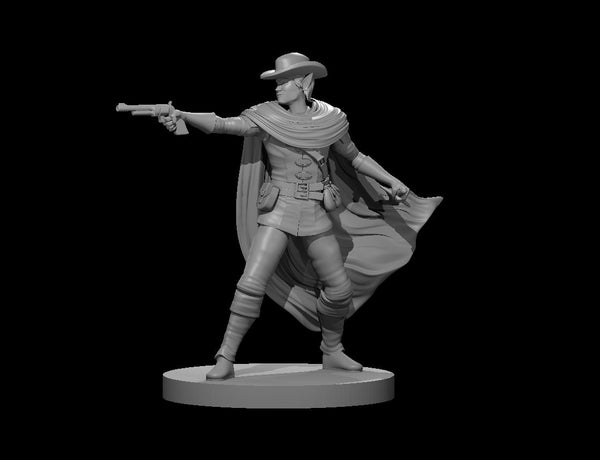 Elf Male Gunslinger - DND - Pathfinder - Dungeons & Dragons - RPG - Tabletop - mz4250- Miniature-28mm-1"Scale