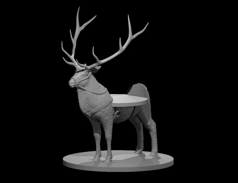 Elk  - DND - Pathfinder - Dungeons & Dragons - RPG - Tabletop - mz4250- Miniature-28mm-1"Scale