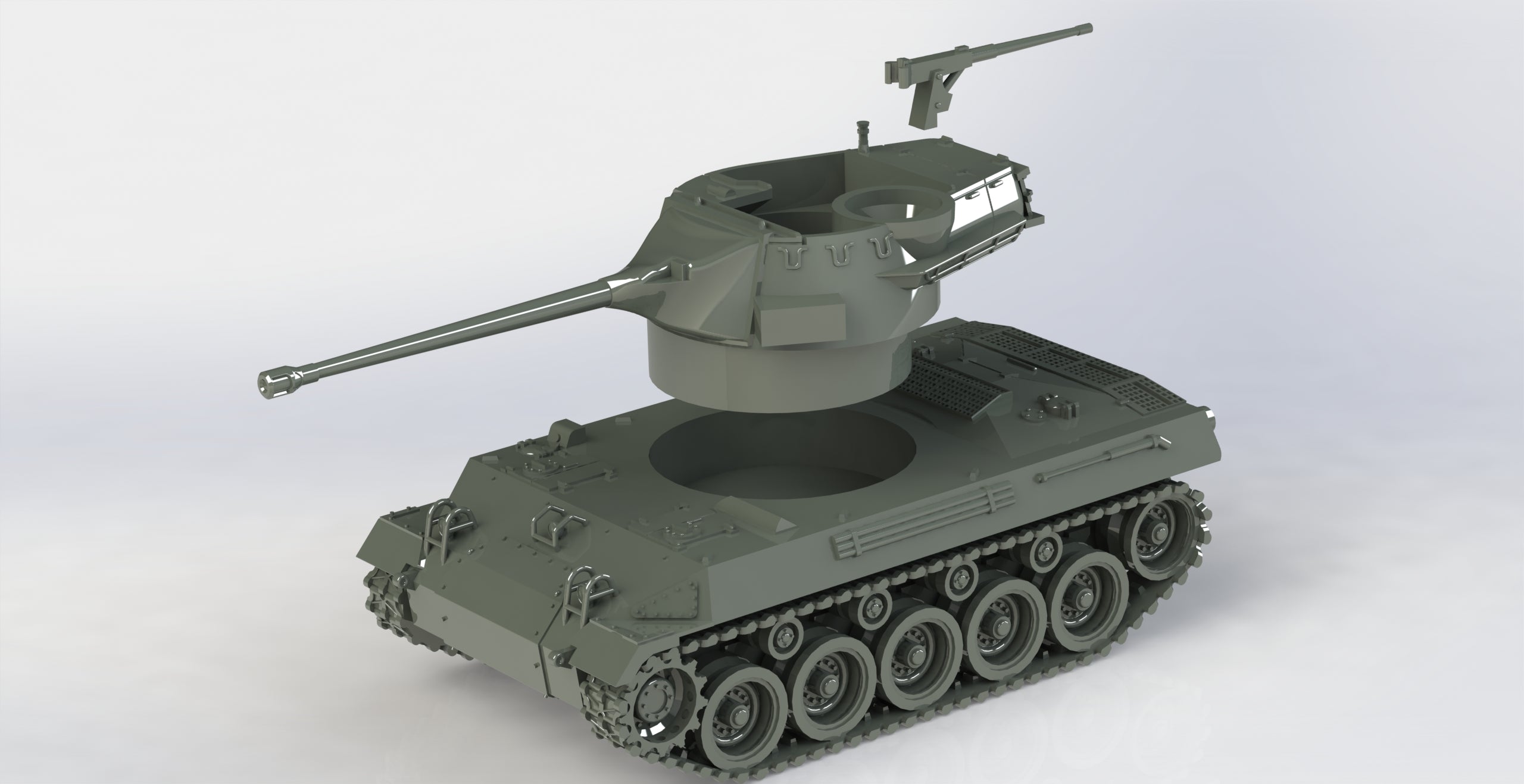 M18 76mm GMC - Hellcat - 28mm Scale -  wargame3d