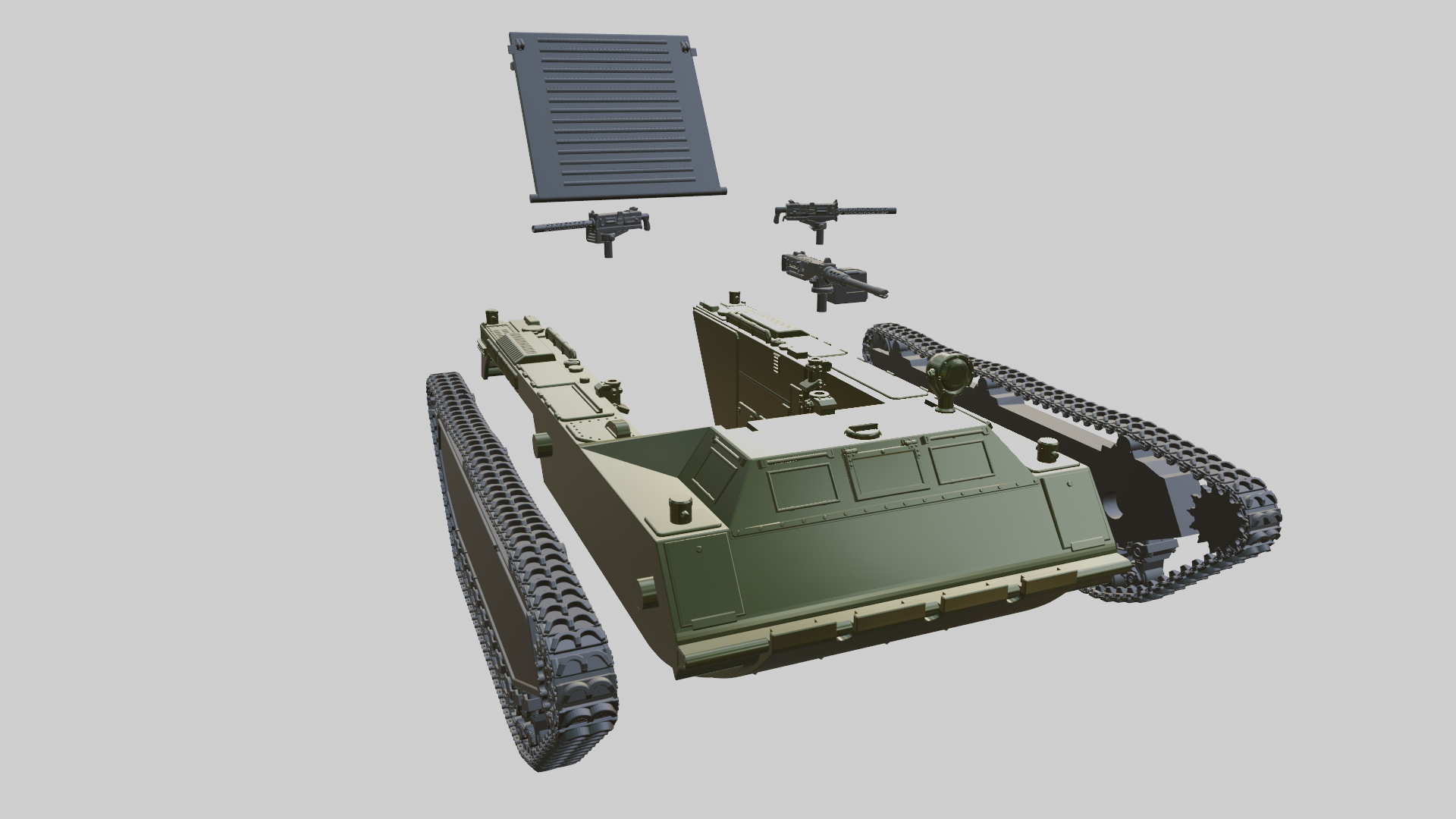 LVT-3 Bushmaster - US Army - 28mm Scale -  wargame3d