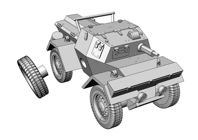 Autoblindata Ansaldo Lancia - Italian Army - 28mm Scale - Bolt Action - wargame3d