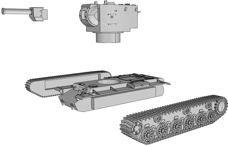 KV-2 Heavy Tank - Russian Army - Bolt Action - wargame3d- 28mm Scale