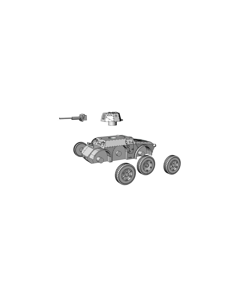 Autoblinda AB-41 - Italian Army - 28mm Scale - Bolt Action - wargame3d