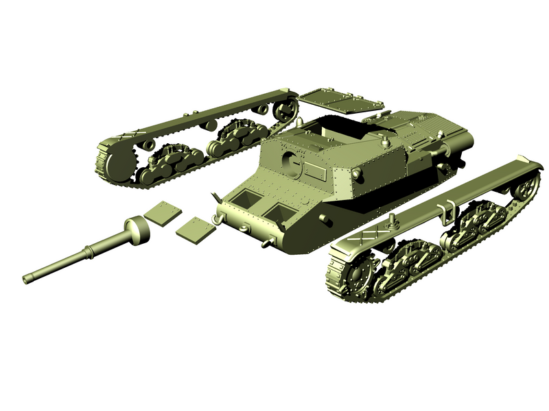 Semovente M42M da 75-34 - Italian Army - 28mm Scale - Bolt Action - wargame3d