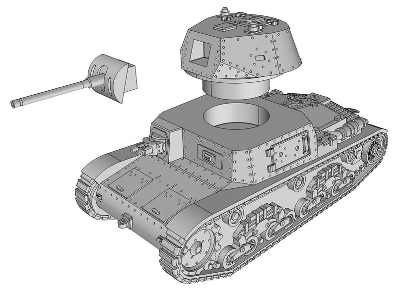 Carro Armato-13-40 - Italian Army - 28mm Scale - Bolt Action - wargame3d