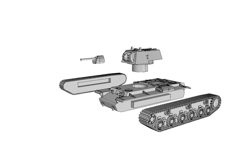 KV-1 Heavy Tank - Russian Army - Bolt Action - wargame3d- 28mm Scale