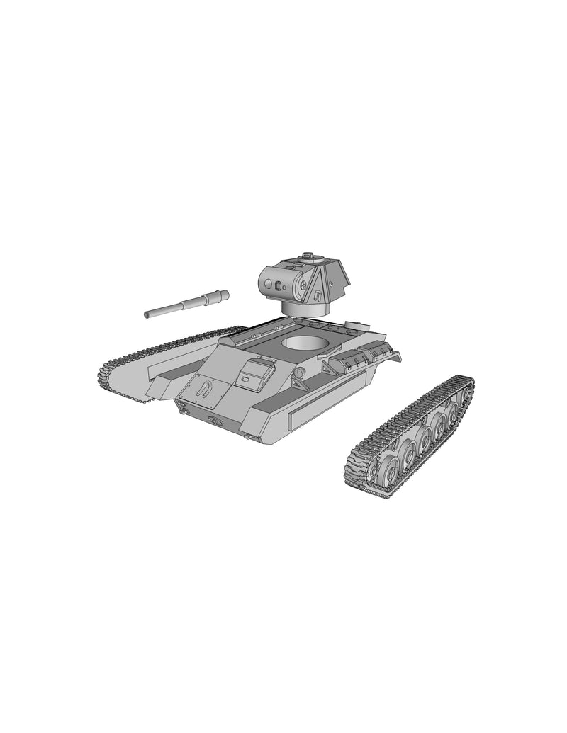 T-70 Light Tank - Russian Army - Bolt Action - wargame3d- 28mm Scale