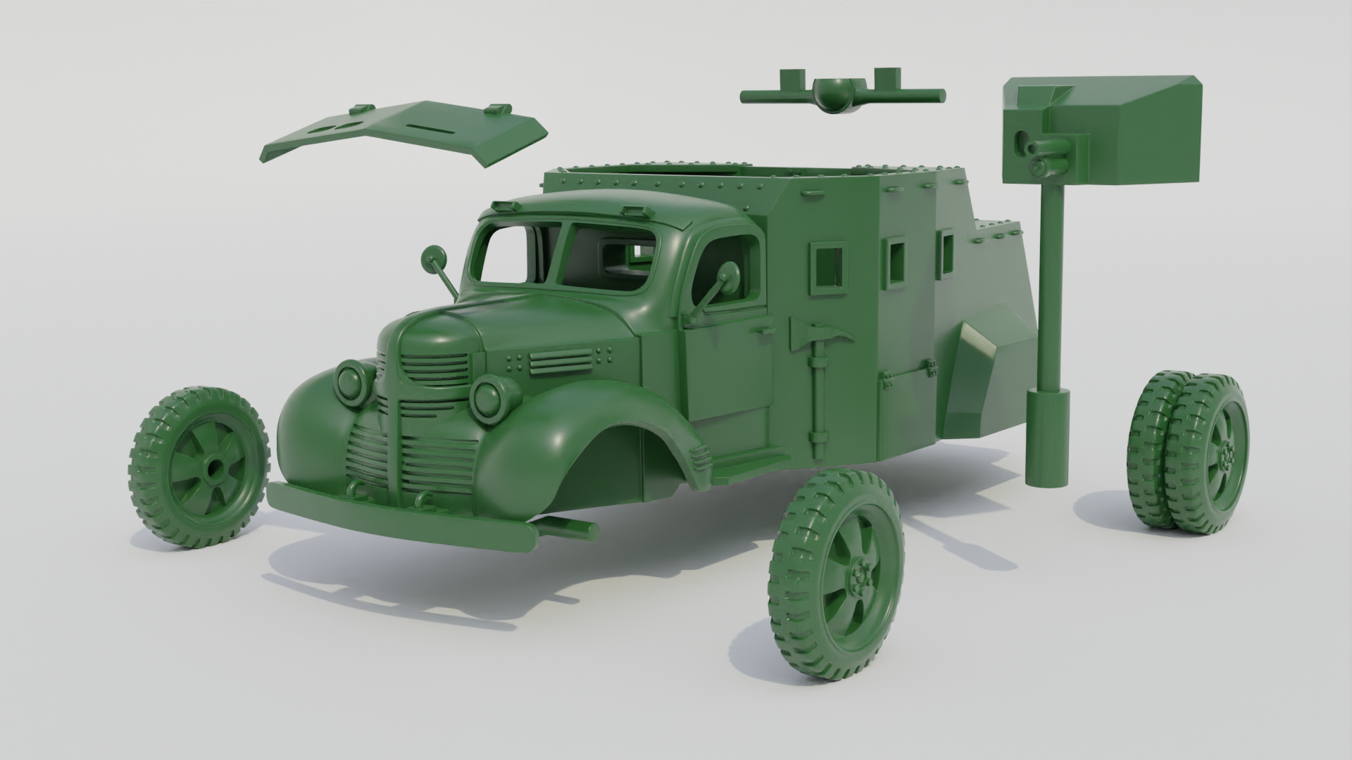 Dodge Tanake  - French Army -  wargame3d- 28mm Scale