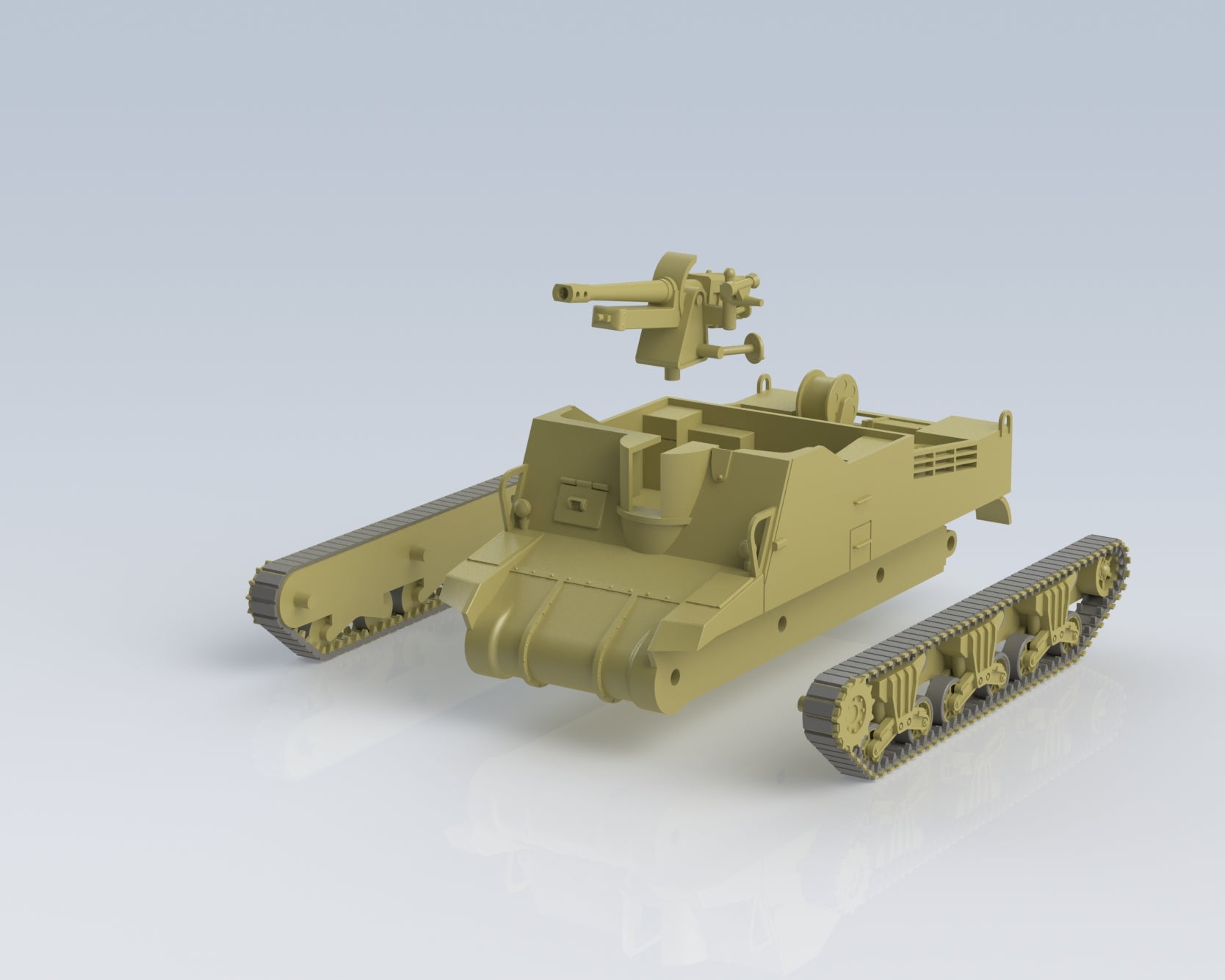 M7 Sexton - UK Army -  wargame3d- 28mm Scale