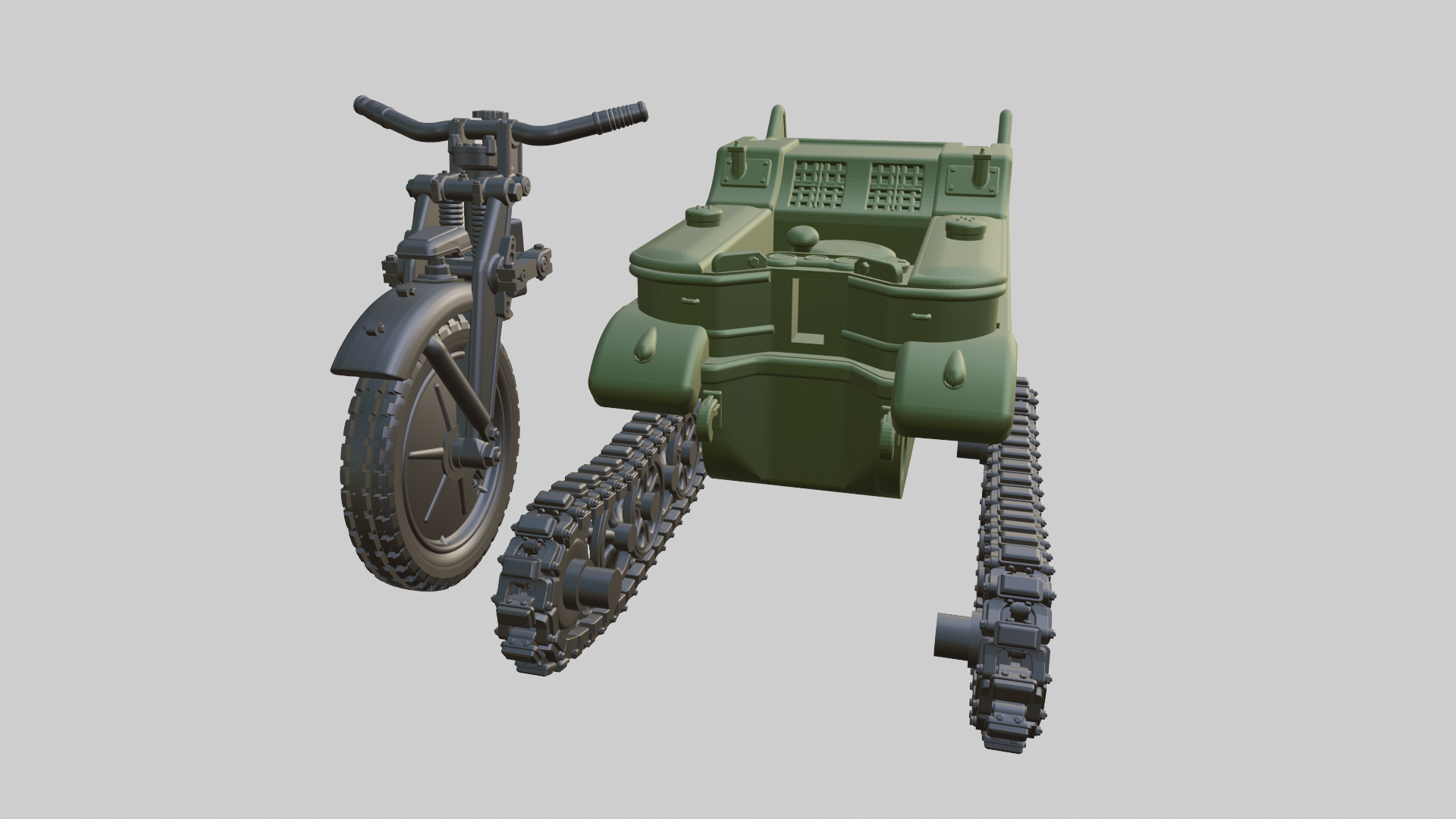 Sd.Kfz.2 Kettenkrad - German Army - 28mm Scale -  wargame3d