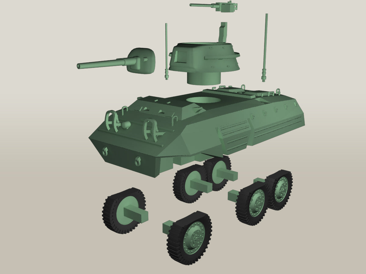 M8 Greyhound - US Army -  wargame3d- 28mm Scale