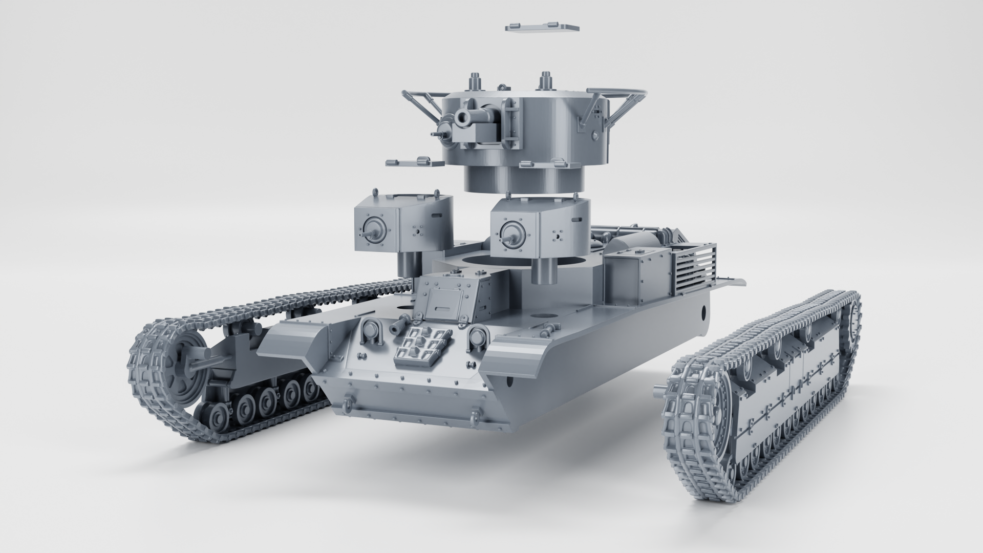 Medium tank T-28А - wargame3d- 28mm Scale - Russian Army - Bolt Action