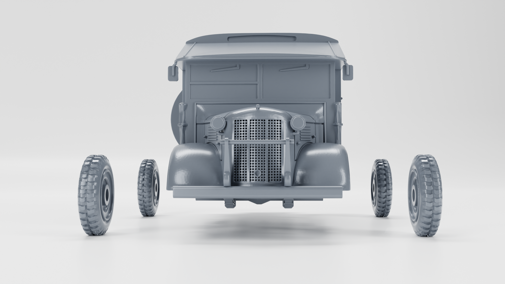 Austin K2/Y Ambulance - UK Army -  wargame3d- 28mm Scale