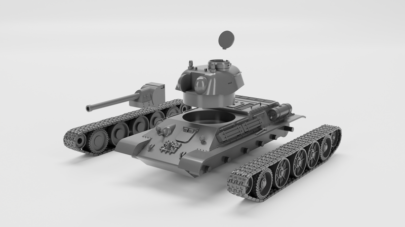 T34-76 model 1943 - Russian Army -  wargame3d- 28mm Scale