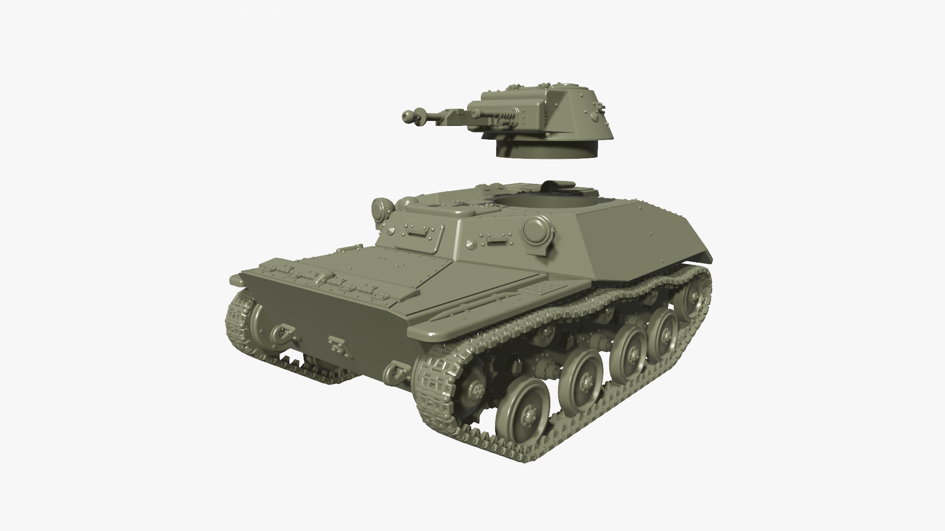 Amphibious Light tank T-40 - wargame3d- 28mm Scale - Russian Army - Bolt Action