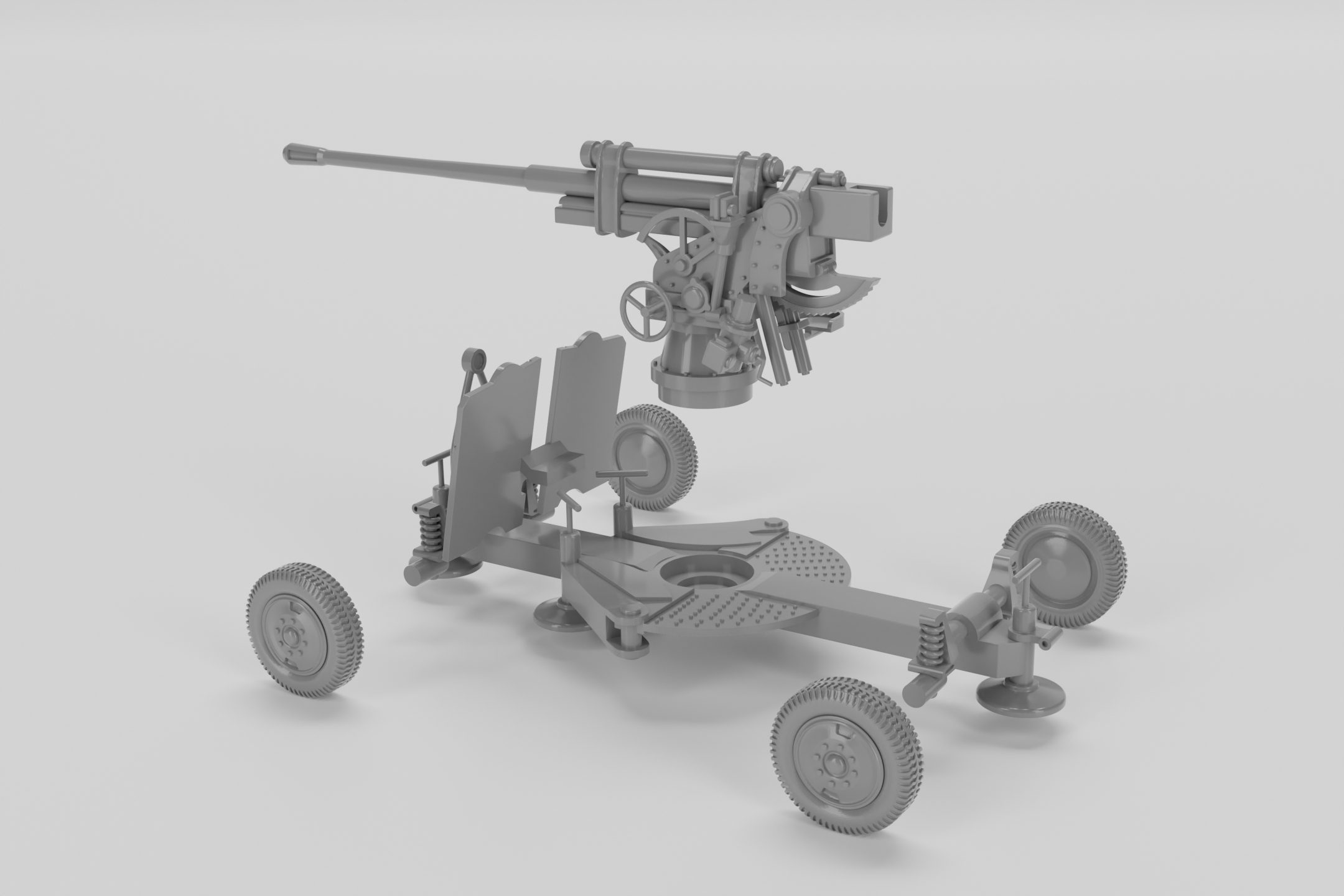 K-52 Heavy AA Gun 85mm - Russian Army -  wargame3d- 28mm Scale