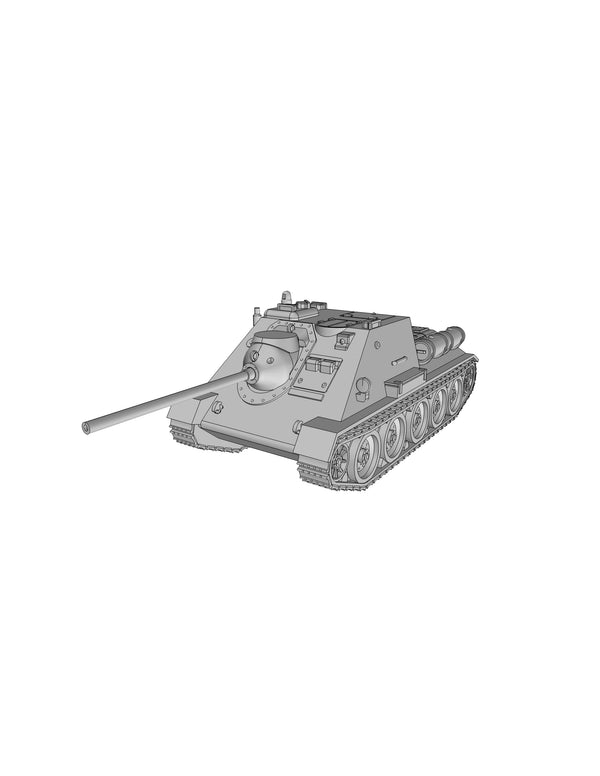 SU-85 Self-propelled gun - Russian Army - Bolt Action - wargame3d- 28mm Scale