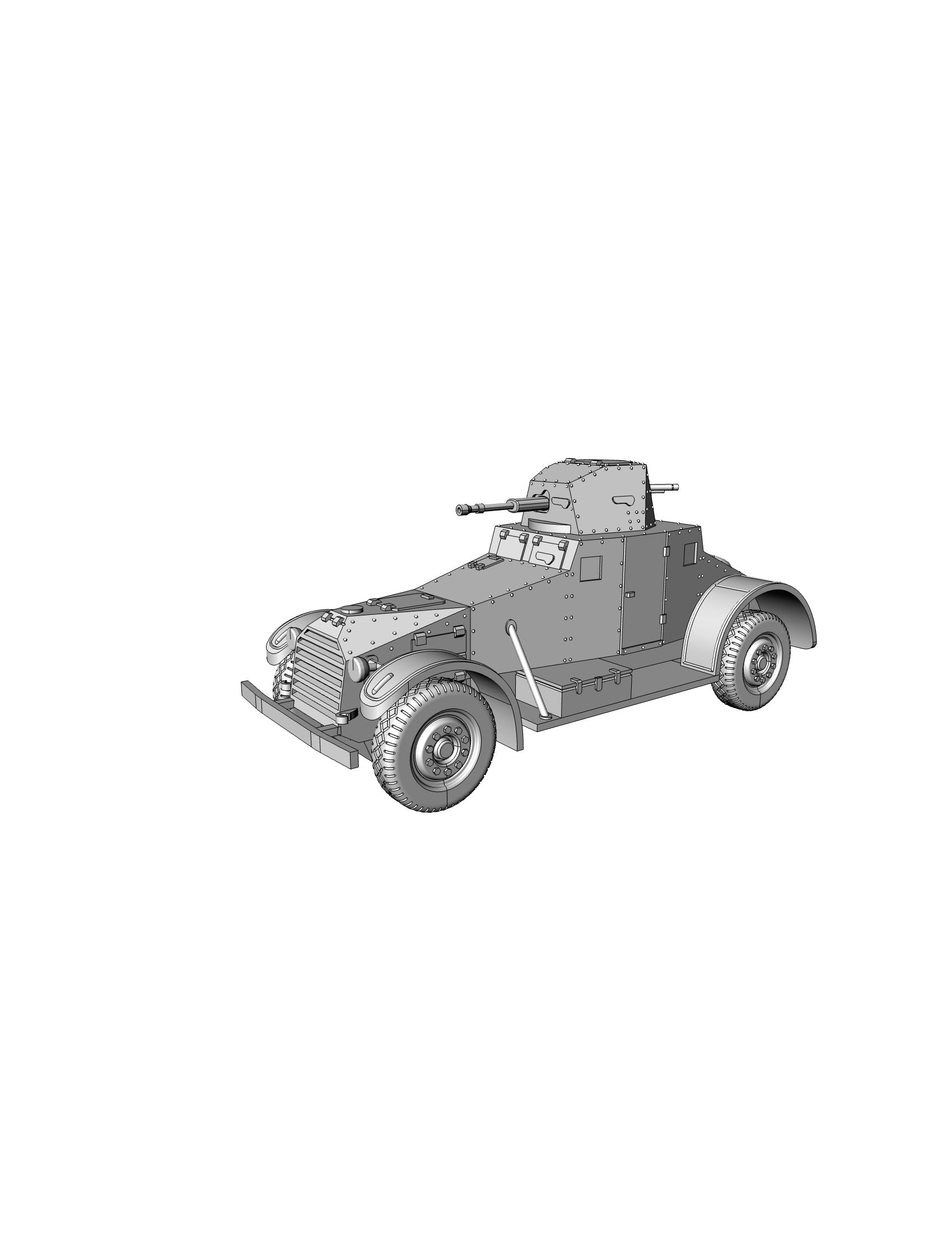 Laffly 80 AM Car - French Army -  wargame3d- 28mm Scale