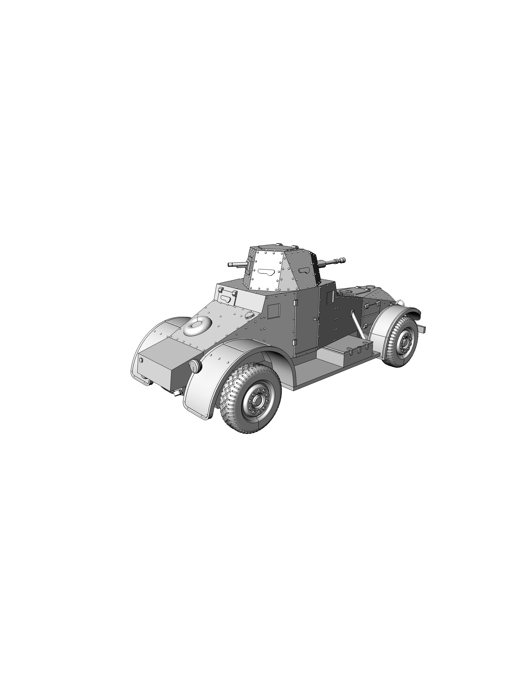 Laffly 80 AM Car - French Army -  wargame3d- 28mm Scale