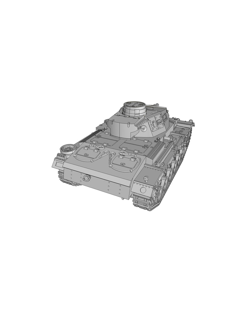 pz-kpfw III ausf N - German Army - 28mm Scale - Bolt Action - wargame3d