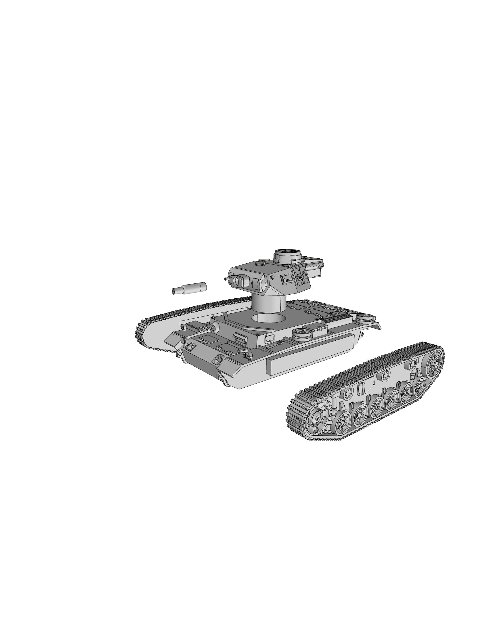 pz-kpfw III ausf N - German Army - 28mm Scale -  wargame3d