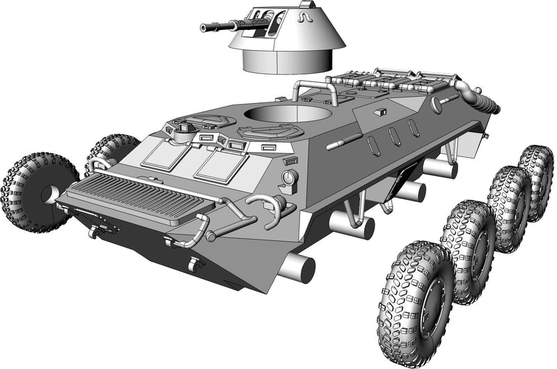 BTR-70 APC - Russian Army - Bolt Action - wargame3d- 28mm Scale