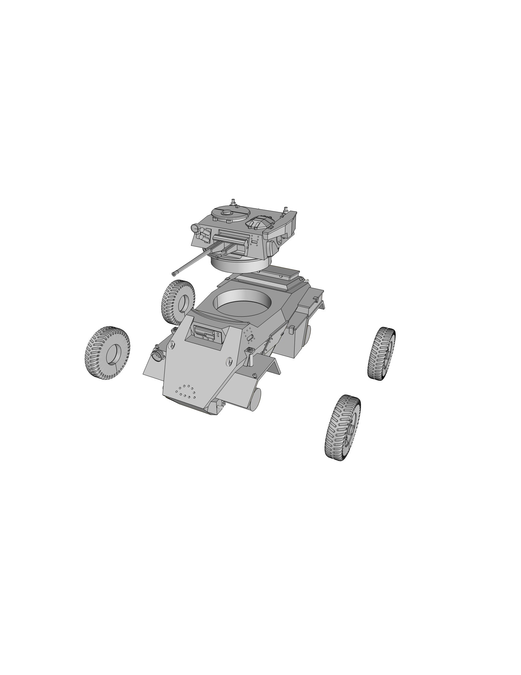 Humber Mark II - UK Army -  wargame3d- 28mm Scale