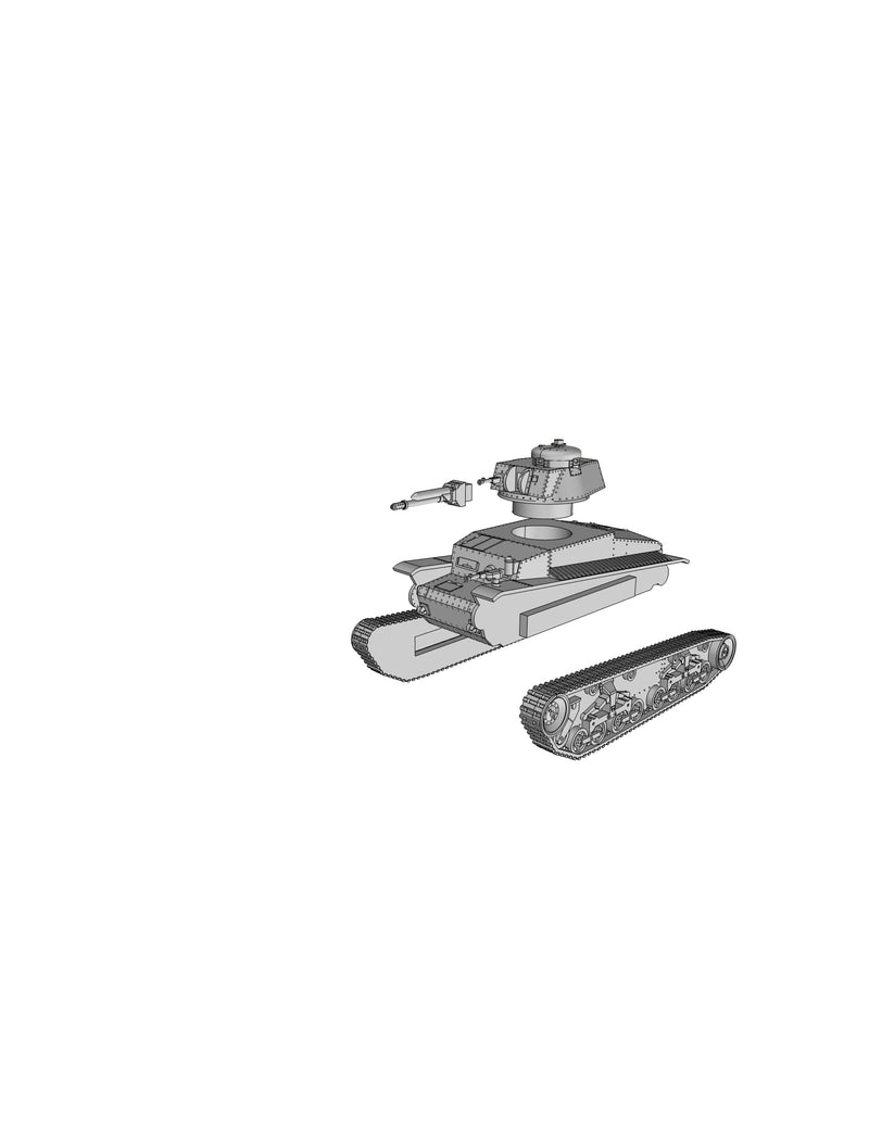 pz-kpfw-35(t) - German Army - 28mm Scale - Bolt Action - wargame3d