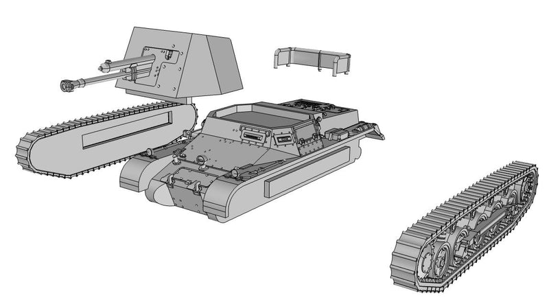 Panzerjäger I - German Army - 28mm Scale - Bolt Action - wargame3d