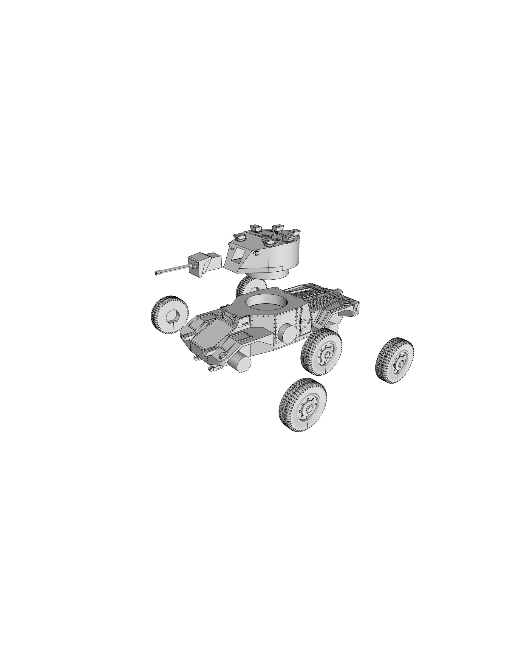 Panhard 178B - French Army -  wargame3d- 28mm Scale