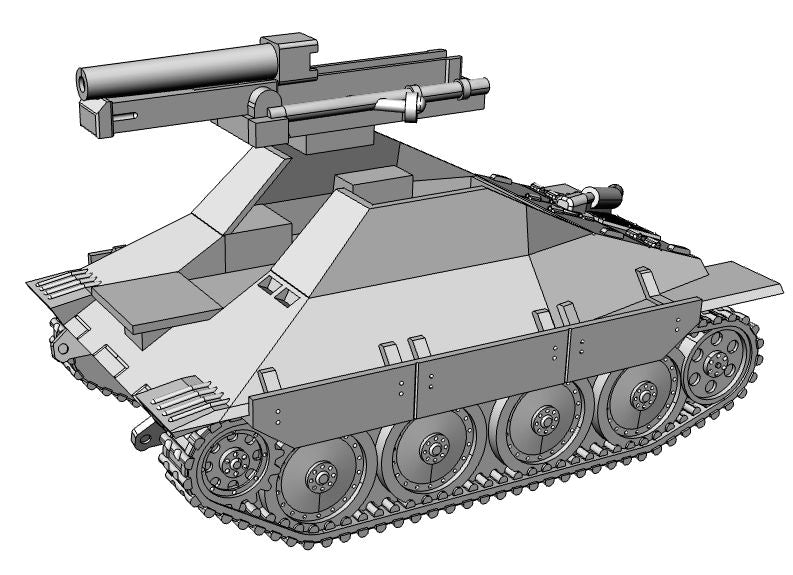 SIG 33 1 AUF38t - German Army - 28mm Scale - Bolt Action - wargame3d