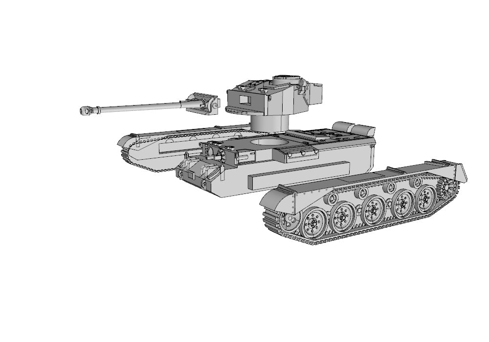 A34 Comet - UK Army -  wargame3d- 28mm Scale
