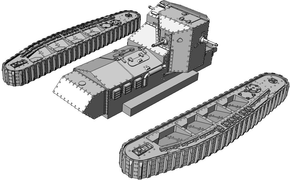 Whippet Mark A - UK Army -  wargame3d- 28mm Scale