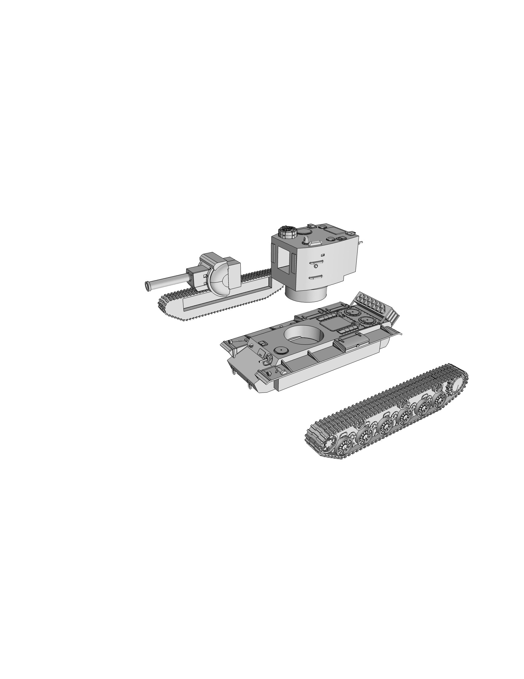 Pz.Kpfw KV-2 754(r) - German Army - 28mm Scale -  wargame3d