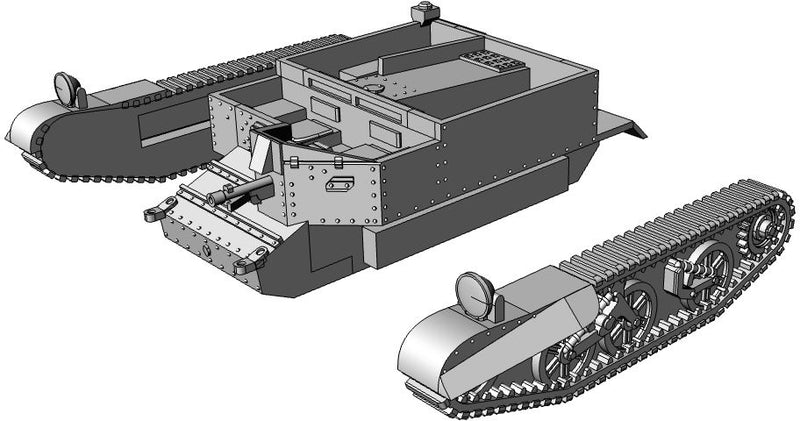 Universal Carrier No 1 Mk I - UK Army - Bolt Action - wargame3d- 28mm Scale