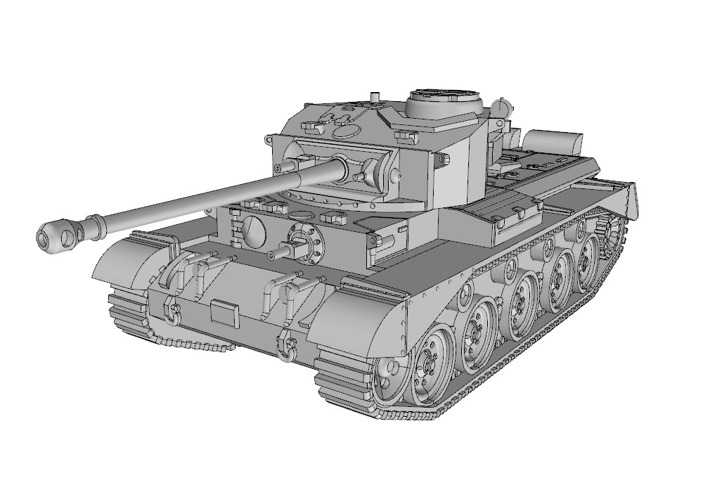 A34 Comet - UK Army -  wargame3d- 28mm Scale