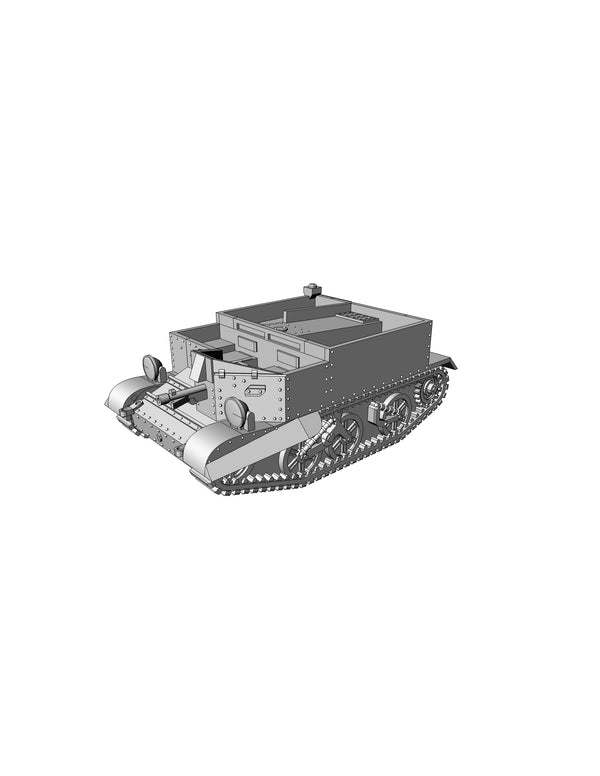 Universal Carrier No 1 Mk I - UK Army - Bolt Action - wargame3d- 28mm Scale