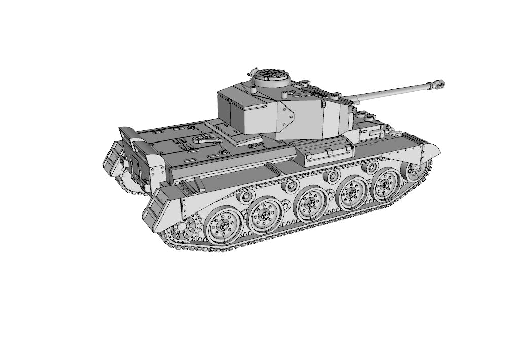 A34 Comet - UK Army -  wargame3d- 28mm Scale