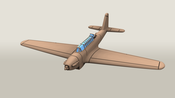 Fairey Battle - Aircraft of Varsity Operation - 1/200 Scale - wargame3d