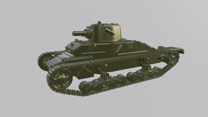 Matilda I - A11 Infantry Tank Mark I - UK Army - 28mm Scale - Bolt Action - wargame3d