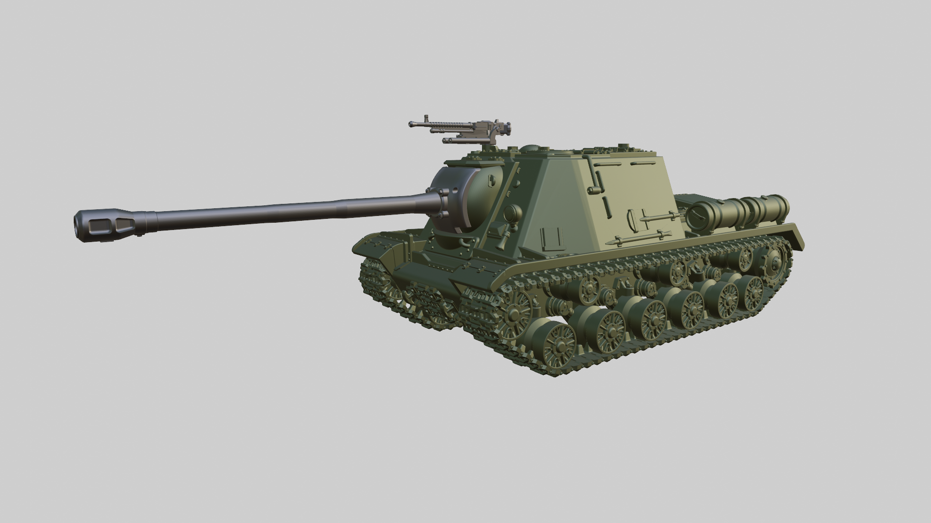 ISU-122s Heavy SPG - Russian Army -  wargame3d- 28mm Scale
