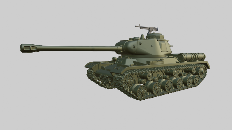 IS-2 Heavy Tank - Russian Army - Bolt Action - wargame3d- 28mm Scale