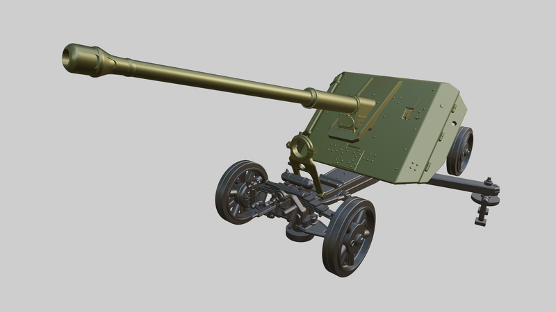 Pak 43 88mm Anti-Tank Gun - German Army - Bolt Action - wargame3d- 28mm Scale